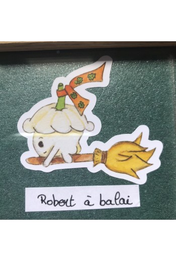 Sticker "Robert à balai"