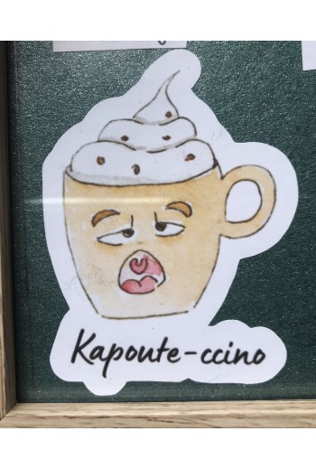 Sticker "Kapoute-ccino"