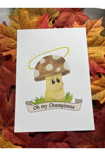 Print A5 "Oh my Champiness"