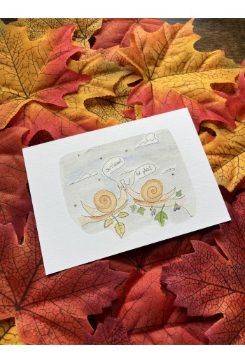 Print A6 "Bisou d'escargot"