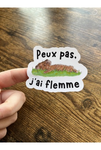 Sticker "Peux pas, j'ai...